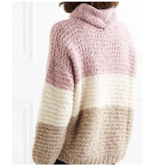 Apiece Apart Alpaca Sweater Size Med Chunky Pullover Soft Plush Knit Boat Neck - Picture 4 of 11